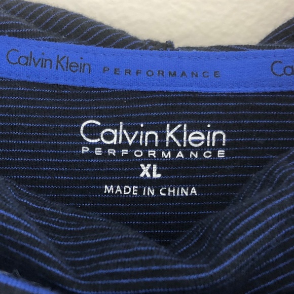 Calvin Klein | Striped Performance Drawstring Hood - Picture 3 of 6